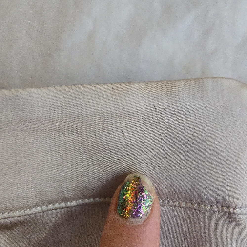 Ann Taylor Champagne Shiny & Matte Satin Flared Midi Skirt Evening Party - Picture 8 of 11